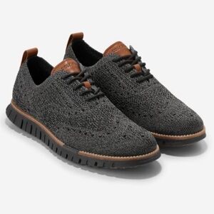 Cole Haan Men's ZERØGRAND Stitchlite Wingtip Oxfords, Size 9.5, Excellent